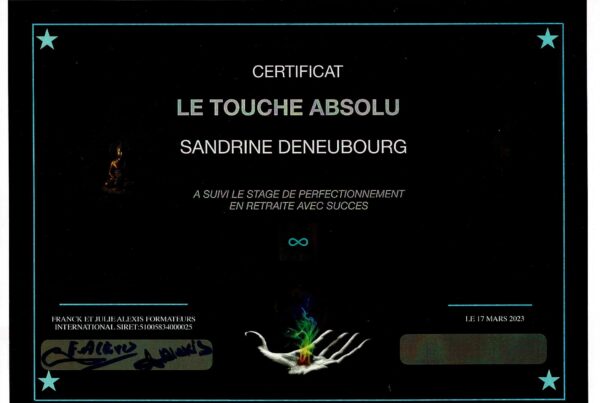 certificat touche absolu